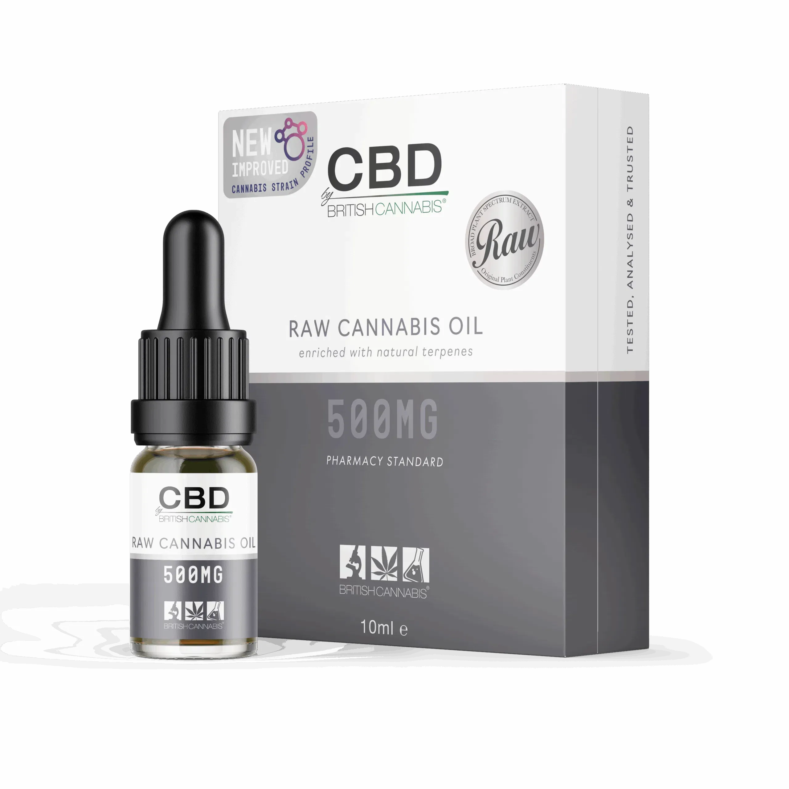 BRITISH CANNABIS RAW 100% Cannabis Oil (10ml CBD Oral Dropper)