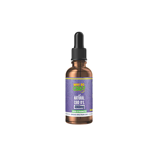 Why So CBD Oil High Strength Broad Spectrum 600mg–4800mg 30ml/50ml