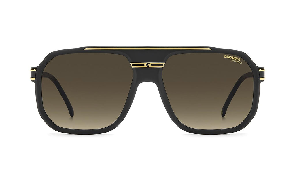 Carrera 1077/S I46/86 Mens Matte Black Gold Gradient Sunglasses 60mm