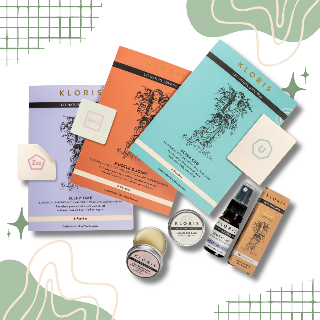 The KLORIS CBD Discovery Set Includes Patches, Balms and Sleep Mist