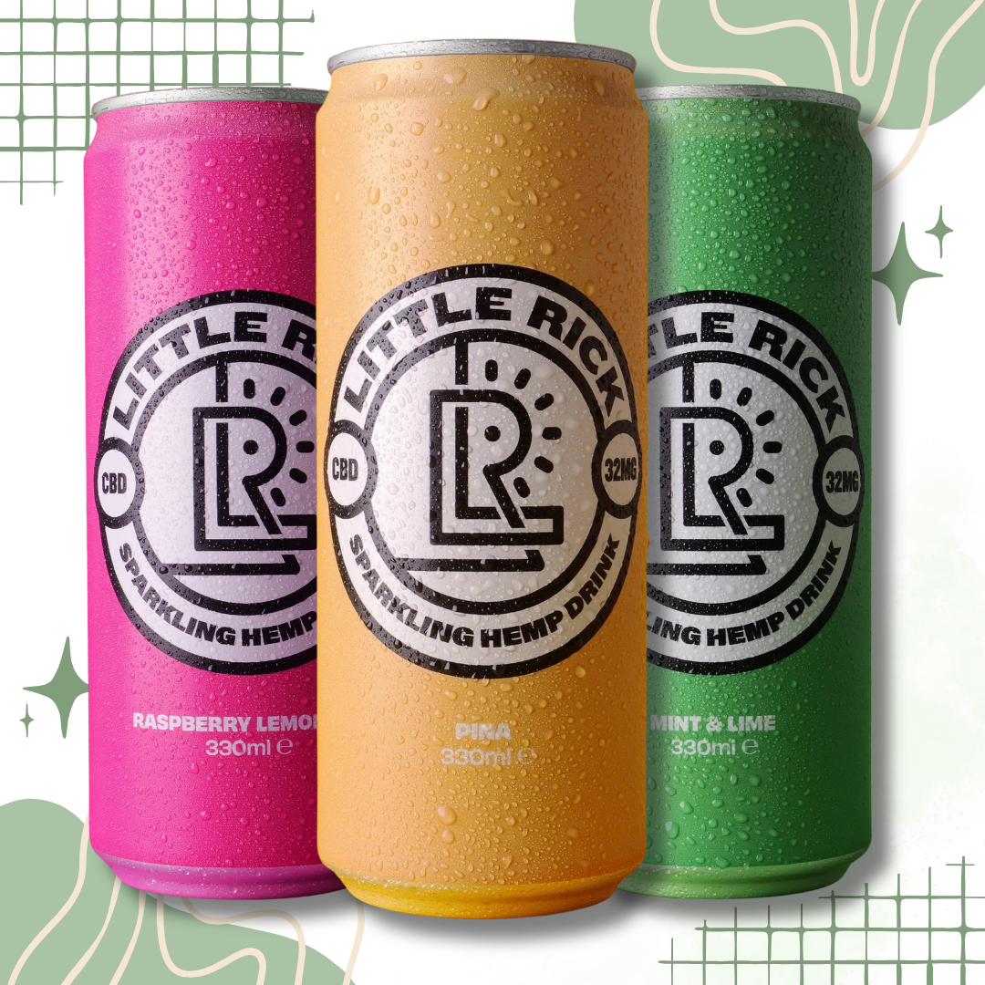 Little Rick UK CBD-Infused Sparkling Drink with Tropical and Botanical Flavours