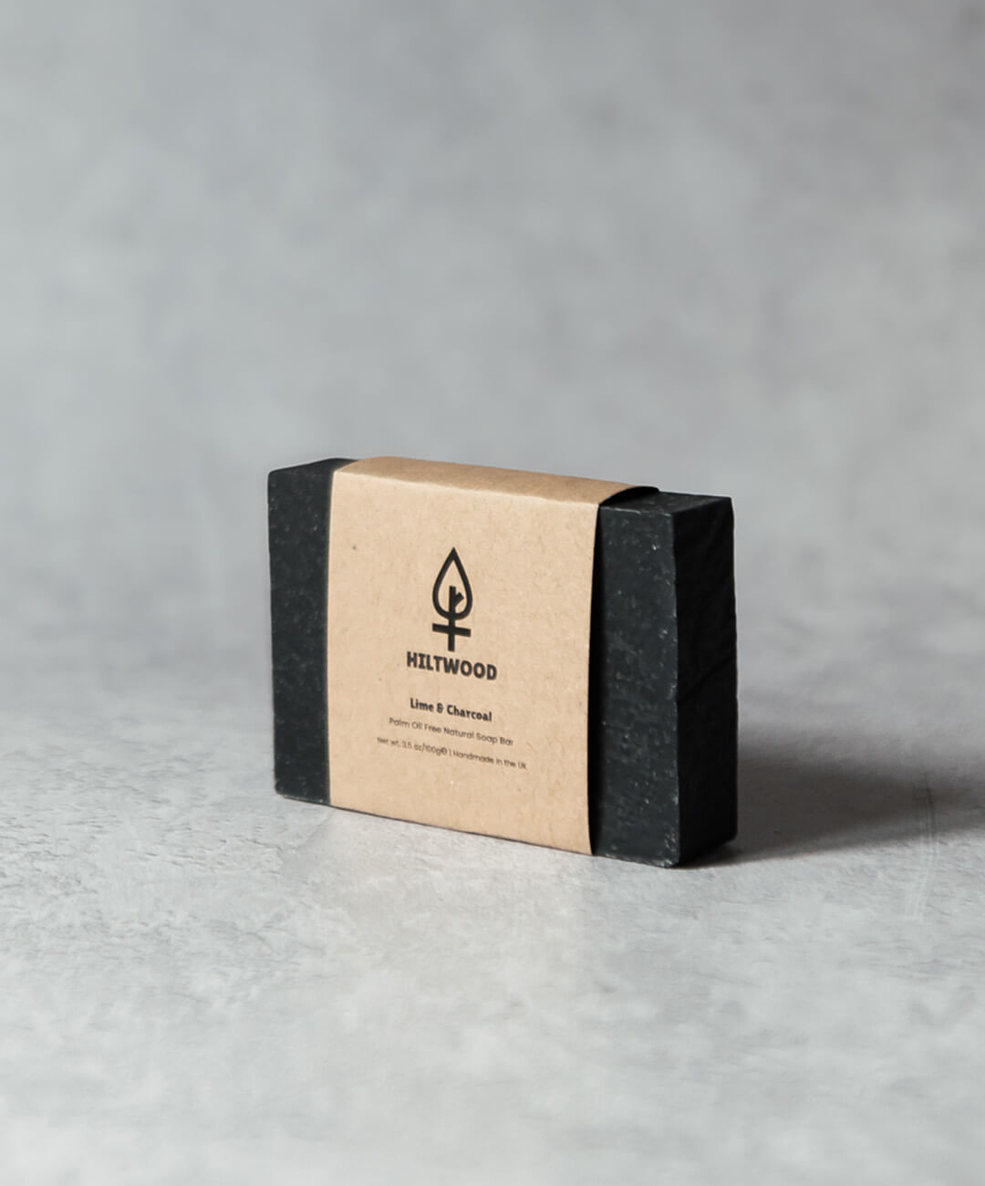 Lime & Charcoal Natural Soap Bar 100g - Exfoliating Handmade UK