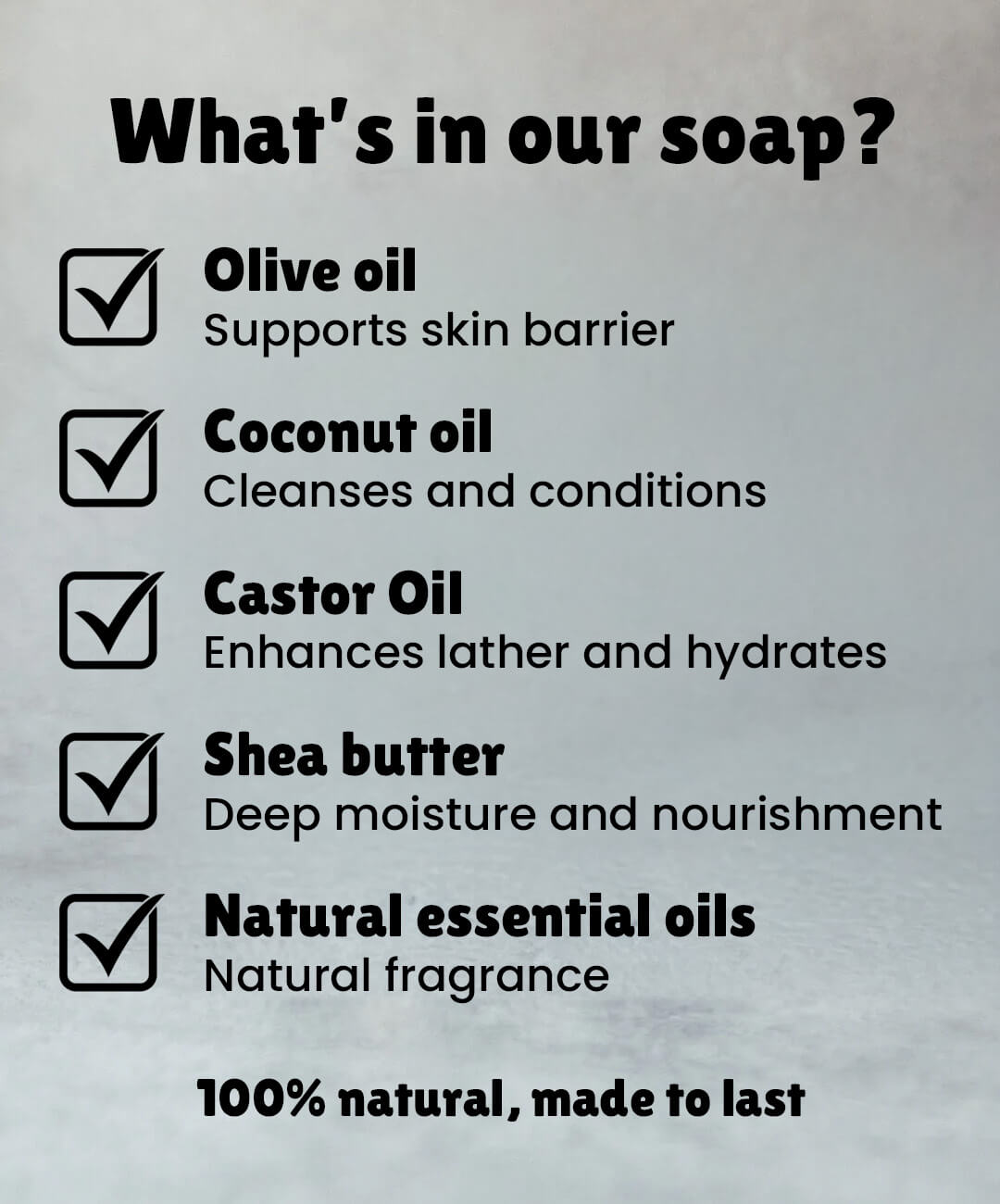 Natural Soap Bar Bundle 5-Pack 100g per bar - Men's Natural Soaps