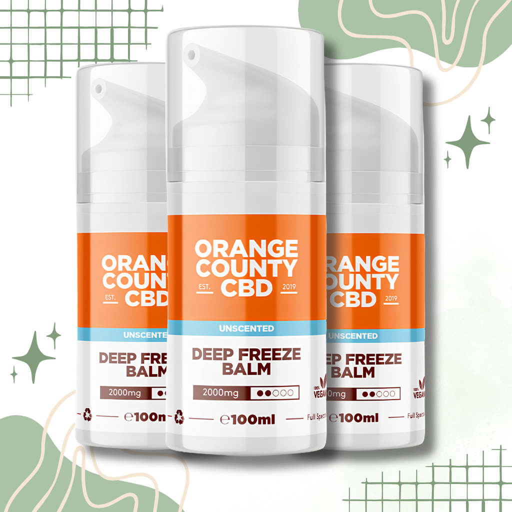 Orange County CBD Deep Freeze Muscle Balm with Cooling Broad-Spectrum CBD