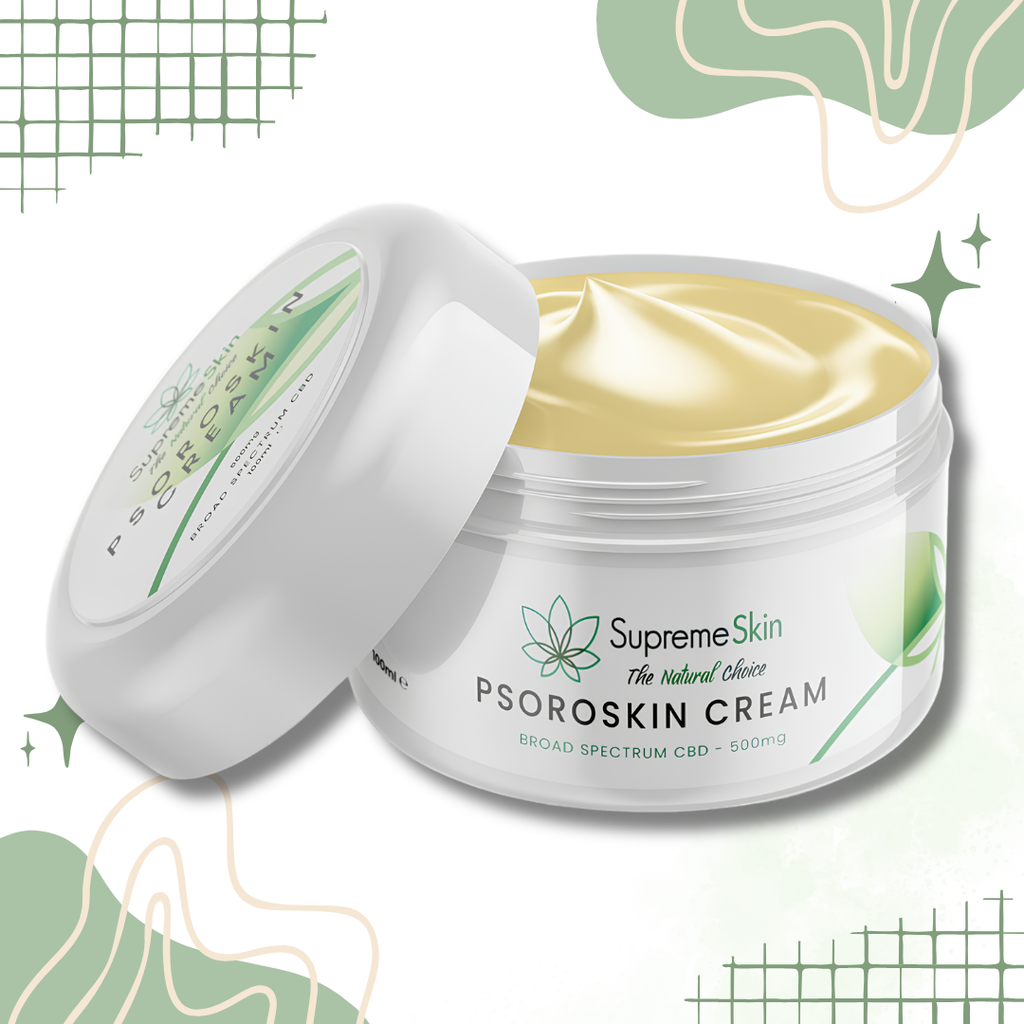 SupremeCBD Psoroskin CBD Healing Cream with Botanical Extracts for Sensitive Skin