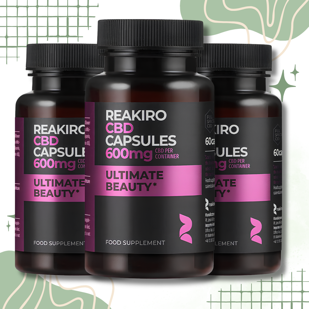 Reakiro Ultimate Beauty CBD Capsules 600mg 60pcs
