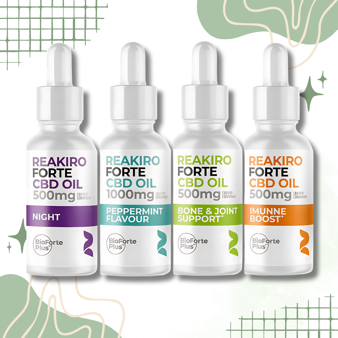 Reakiro Forte CBD Oil 500mg to 1000mg with BioMax Forte - 15ml