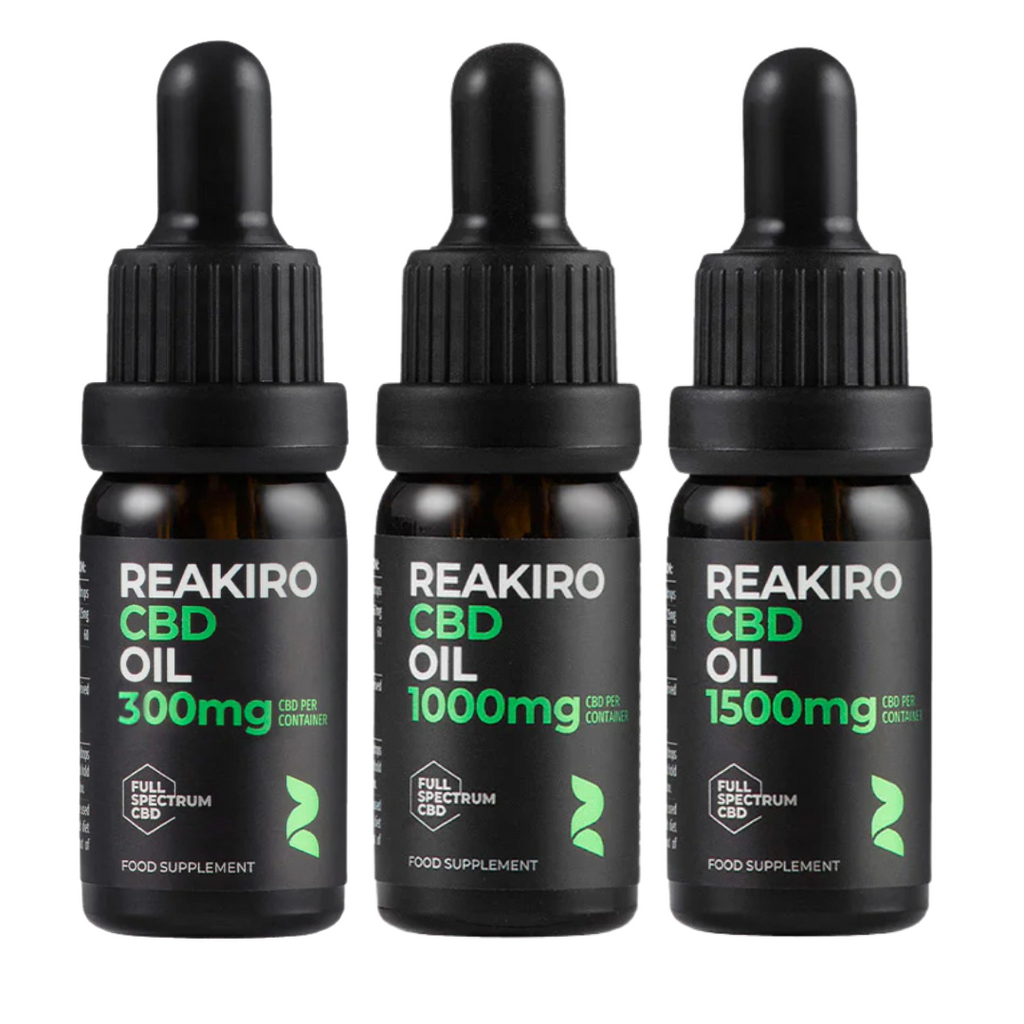 Reakiro Full Spectrum CBD Oil 300mg-1500mg - 10ml