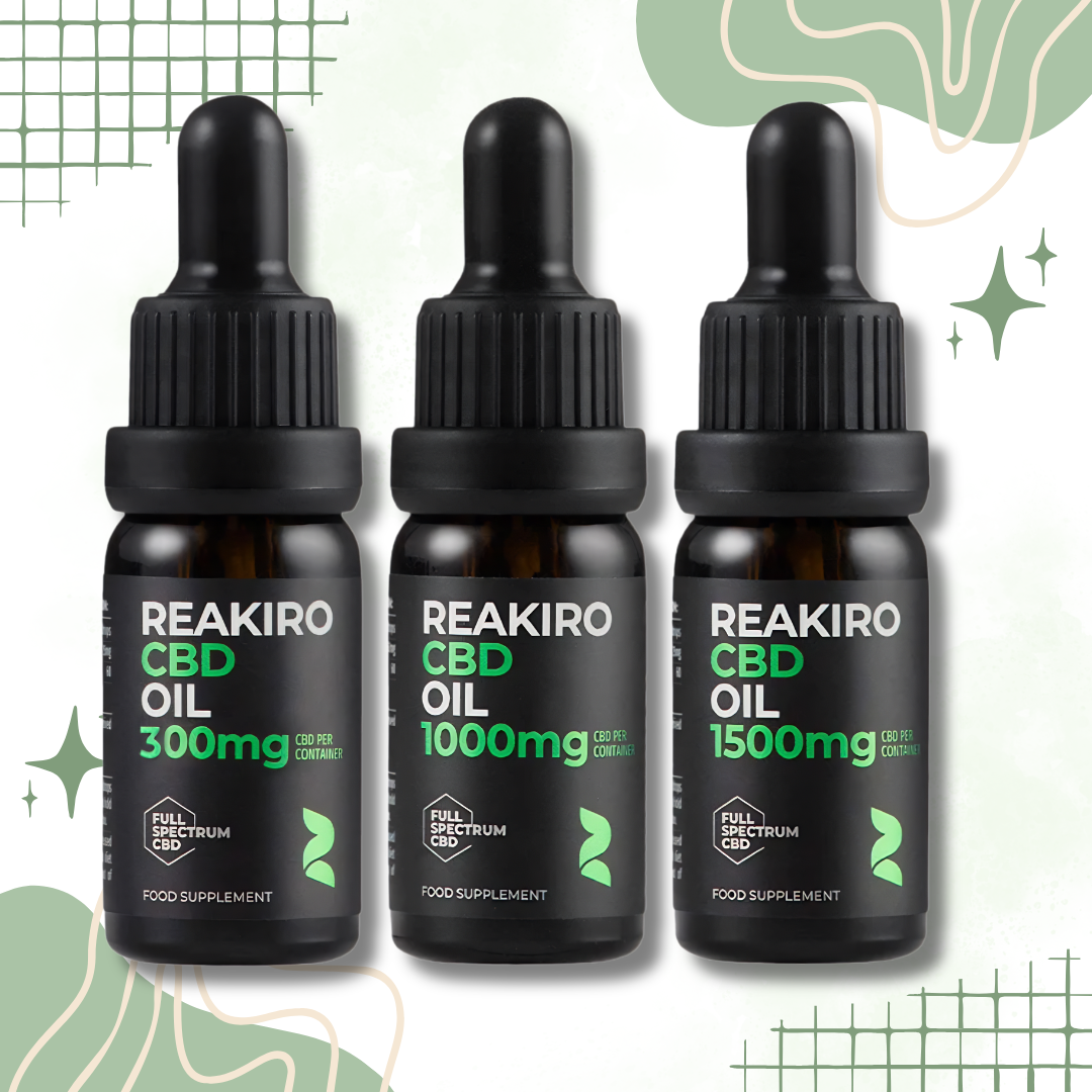 Reakiro Full Spectrum CBD Oil 300mg-1500mg - 10ml