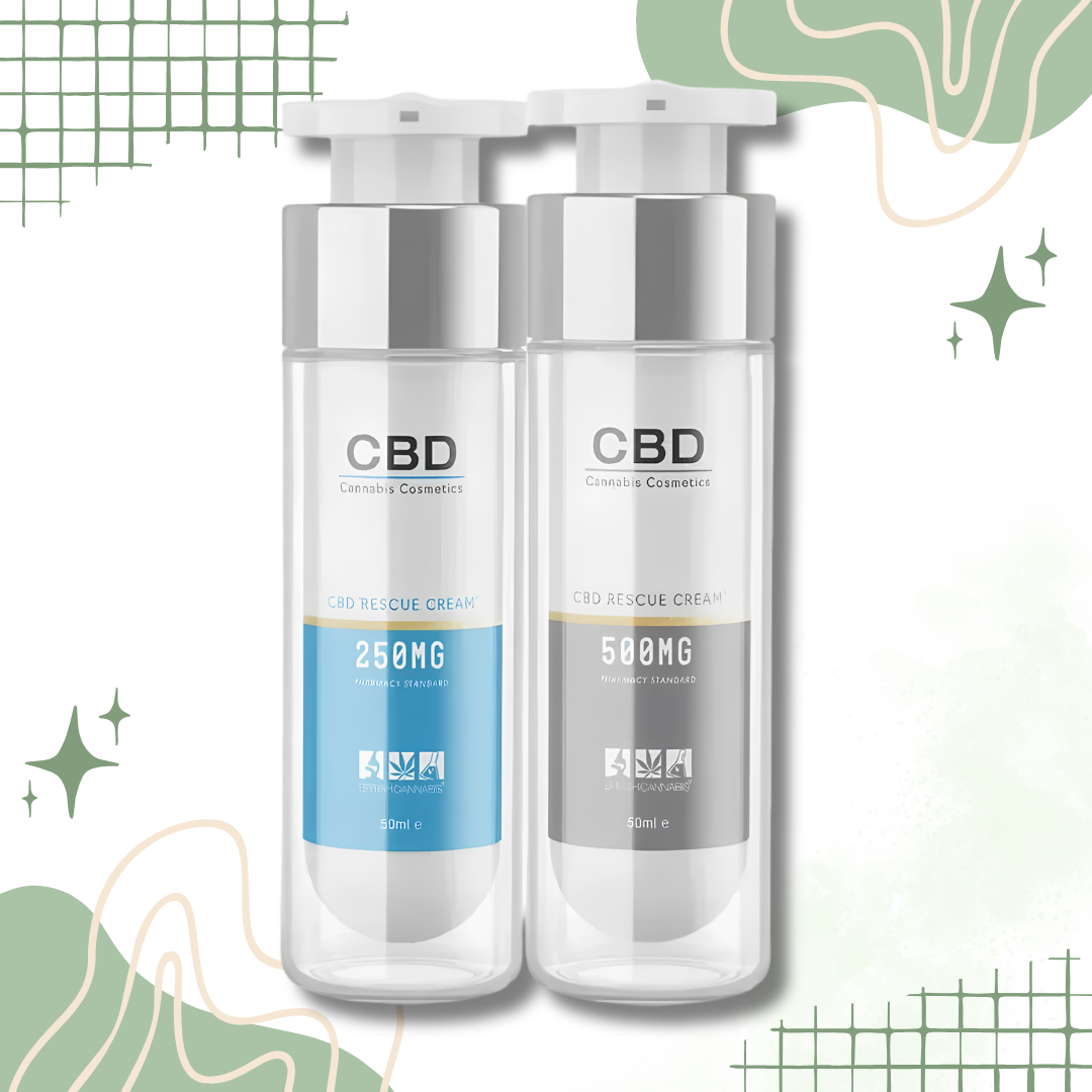 CBD by British Cannabis 250mg & 500mg CBD Rescue Cream 50ml
