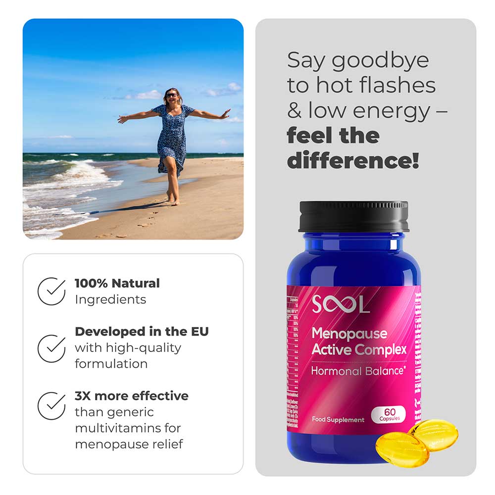 SOOL Menopause Active Complex Soft Gel Capsules - Hormonal Support 60 Caps