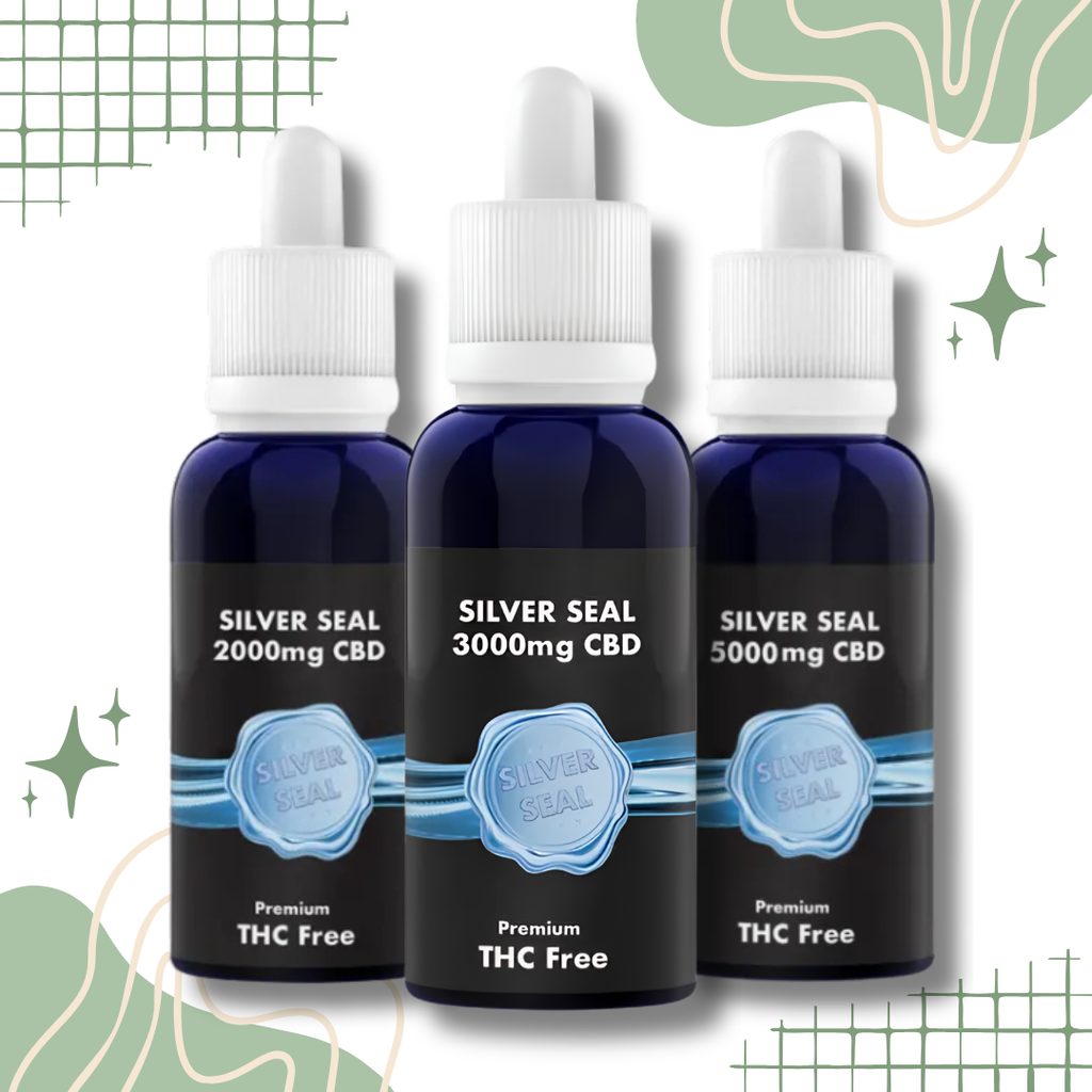 LVWell CBD Silver Seal THC Free Oral CBD Oil Smooth Cookie 500mg to 5000mg