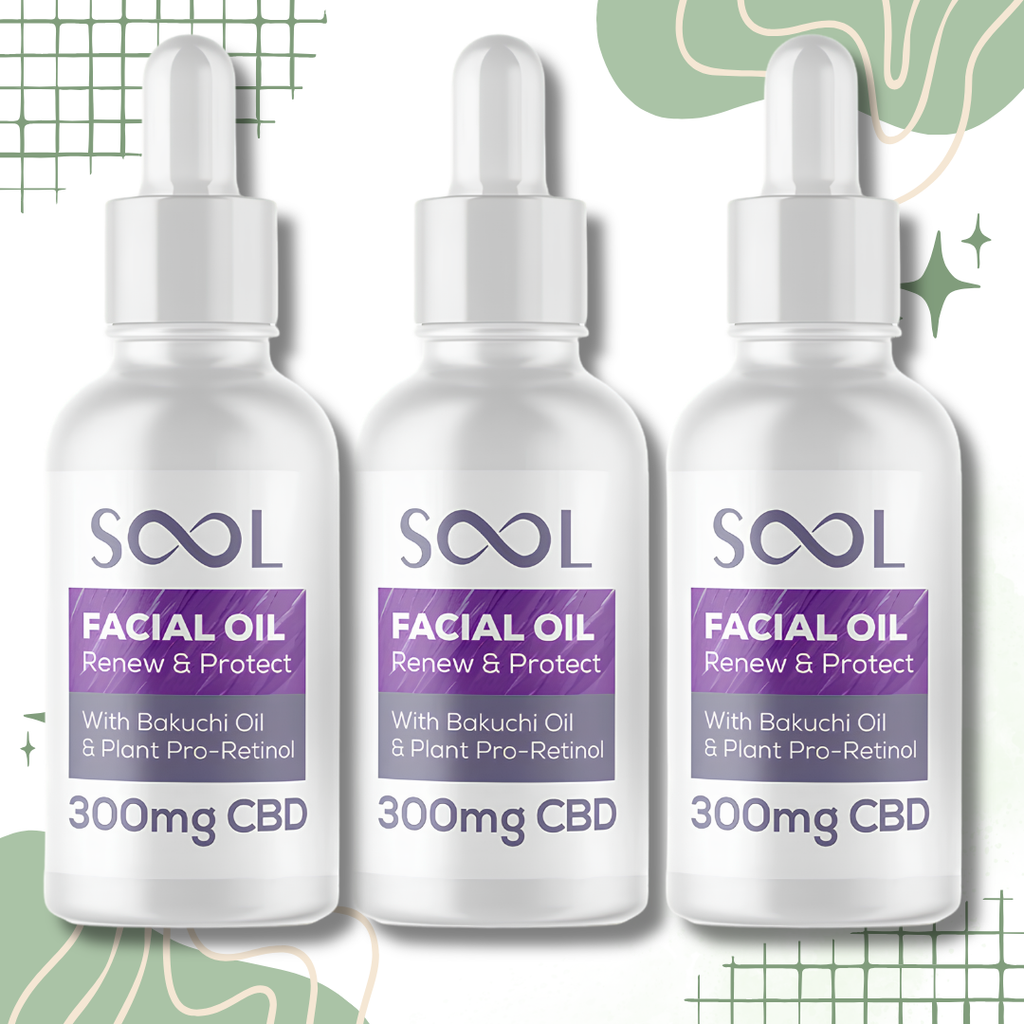 SOOL 300mg Renew & Protect CBD Facial Oil CBD - 30ml