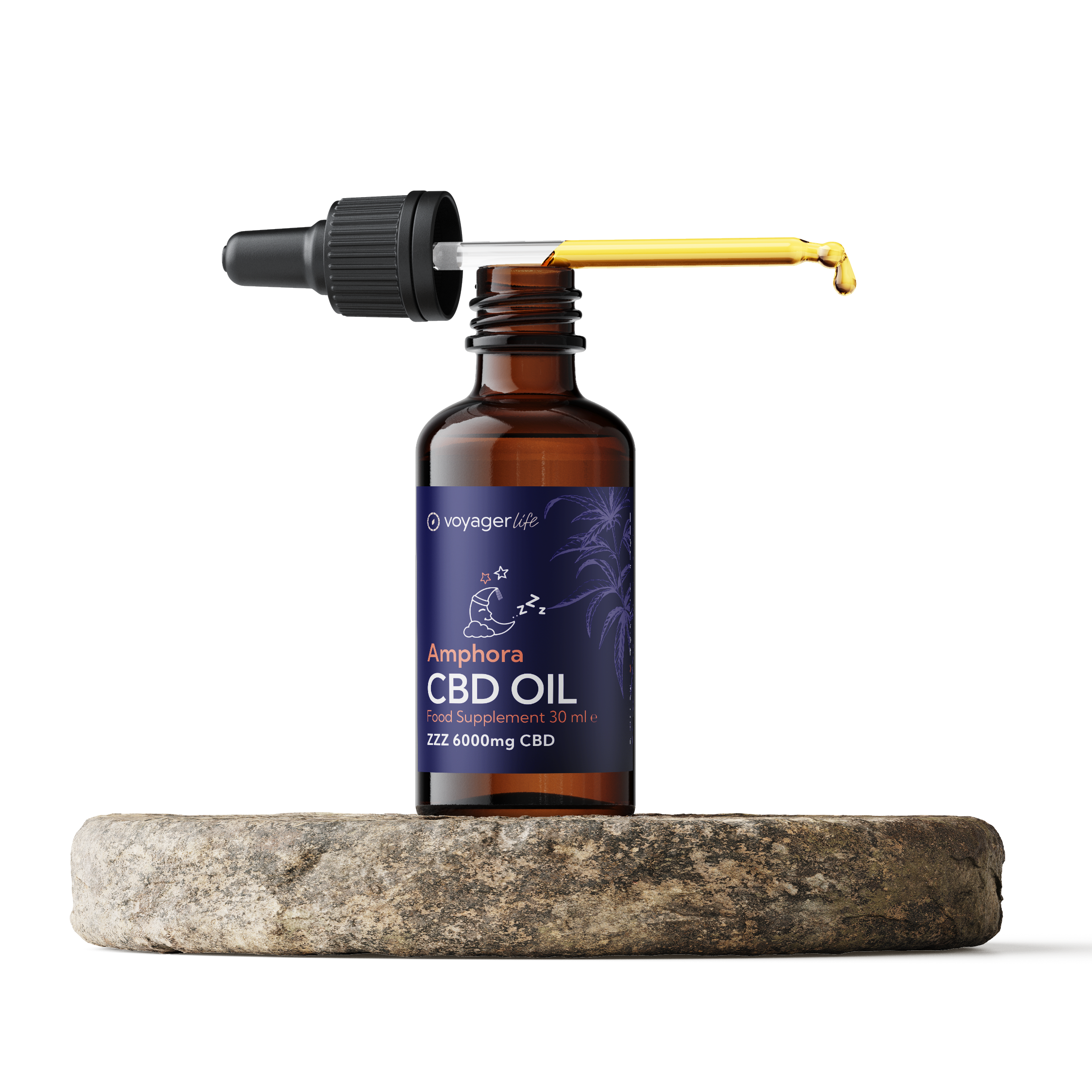 CBD Oil 6000mg 30ml Sleep Support CBD Isolate & Terpenes Citrus Flavour THC Free