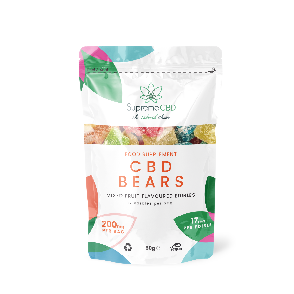 SupremeCBD Broad-Spectrum CBD Edibles Grab Bag 200mg