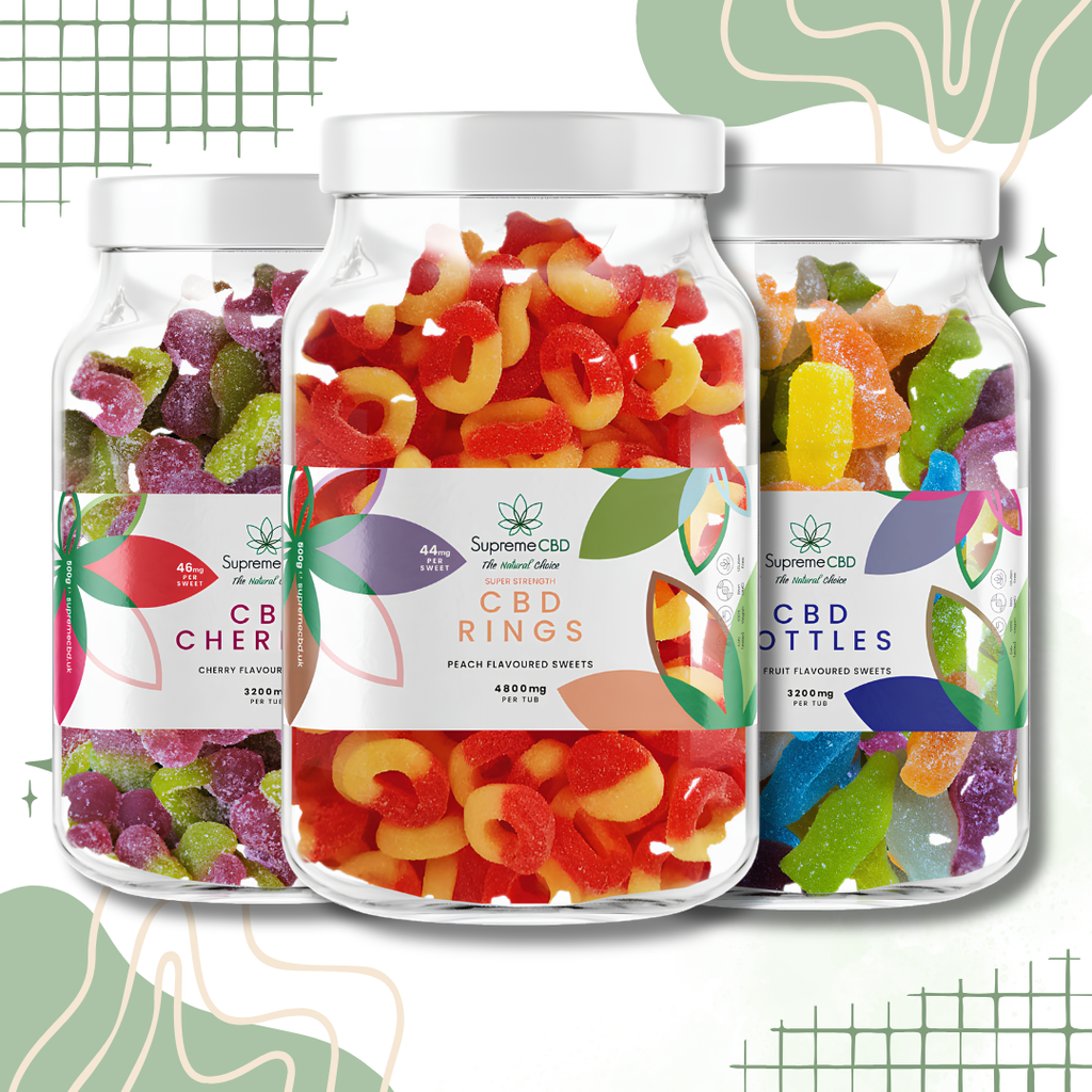 SupremeCBD Large Broad-Spectrum CBD Gummies 1600mg to 4800mg