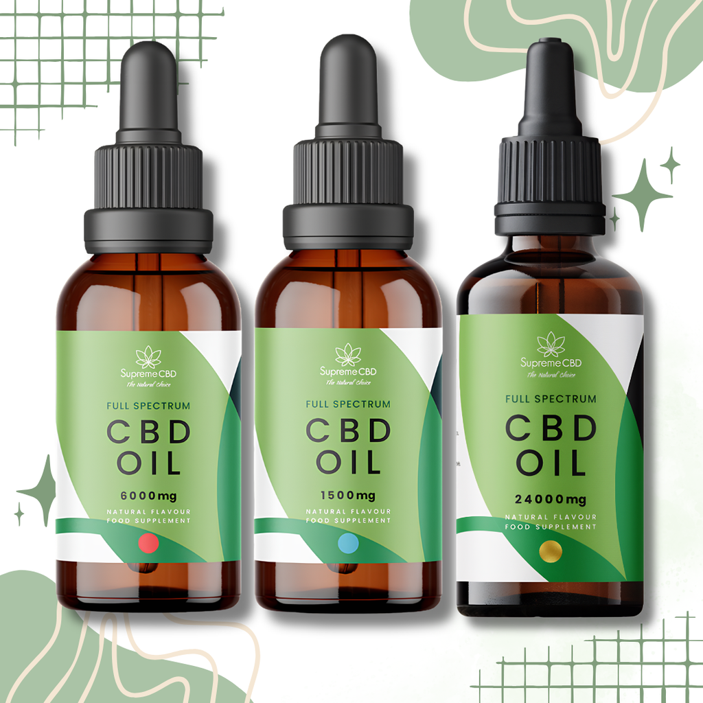 SupremeCBD Full-Spectrum Organic CBD Oil 1000mg to 24000mg