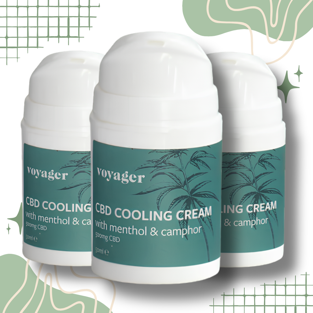 CBD Cooling Cream 500mg THC Free 50ml Soothing Muscle & Joint Relief