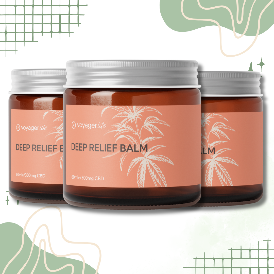 Voyager Life  CBD Deep Relief Balm with Menthol, Eucalyptus, and Camphor