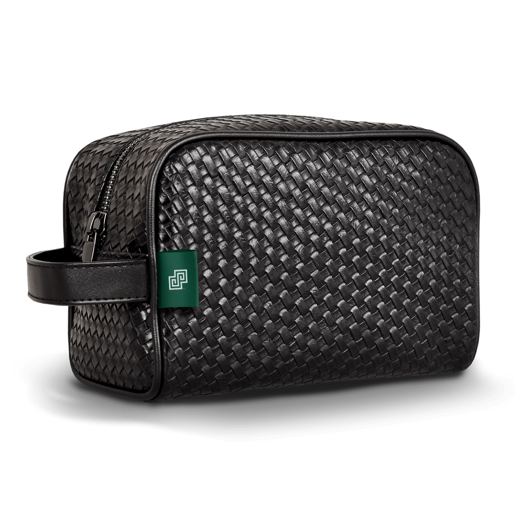 Toiletry Bag Faux Leather Slate Wash Bag for Men