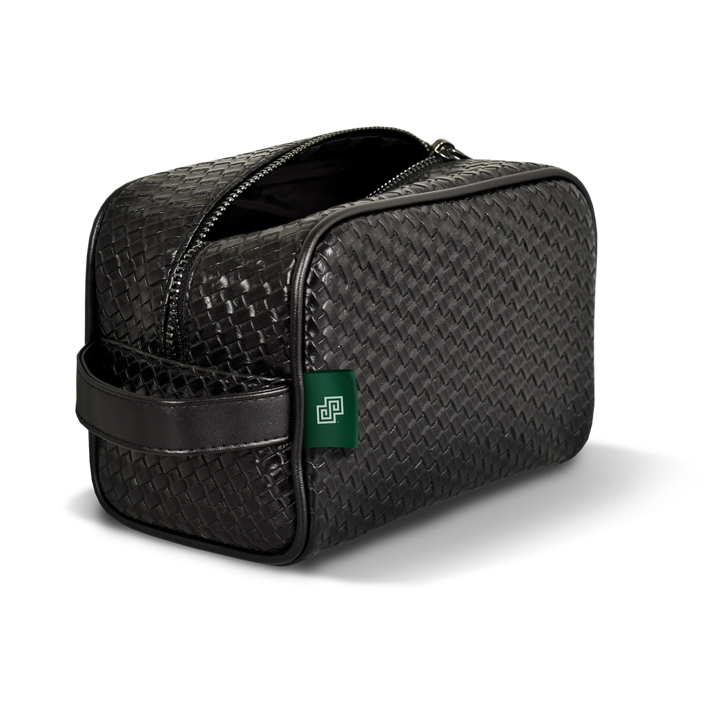 Toiletry Bag Faux Leather Slate Wash Bag for Men