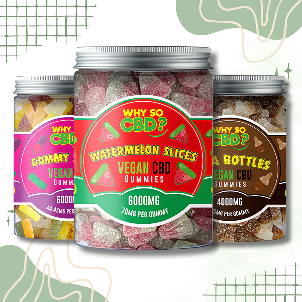 Why So CBD Gummies 500mg to 6000mg THC Free 11 Flavours
