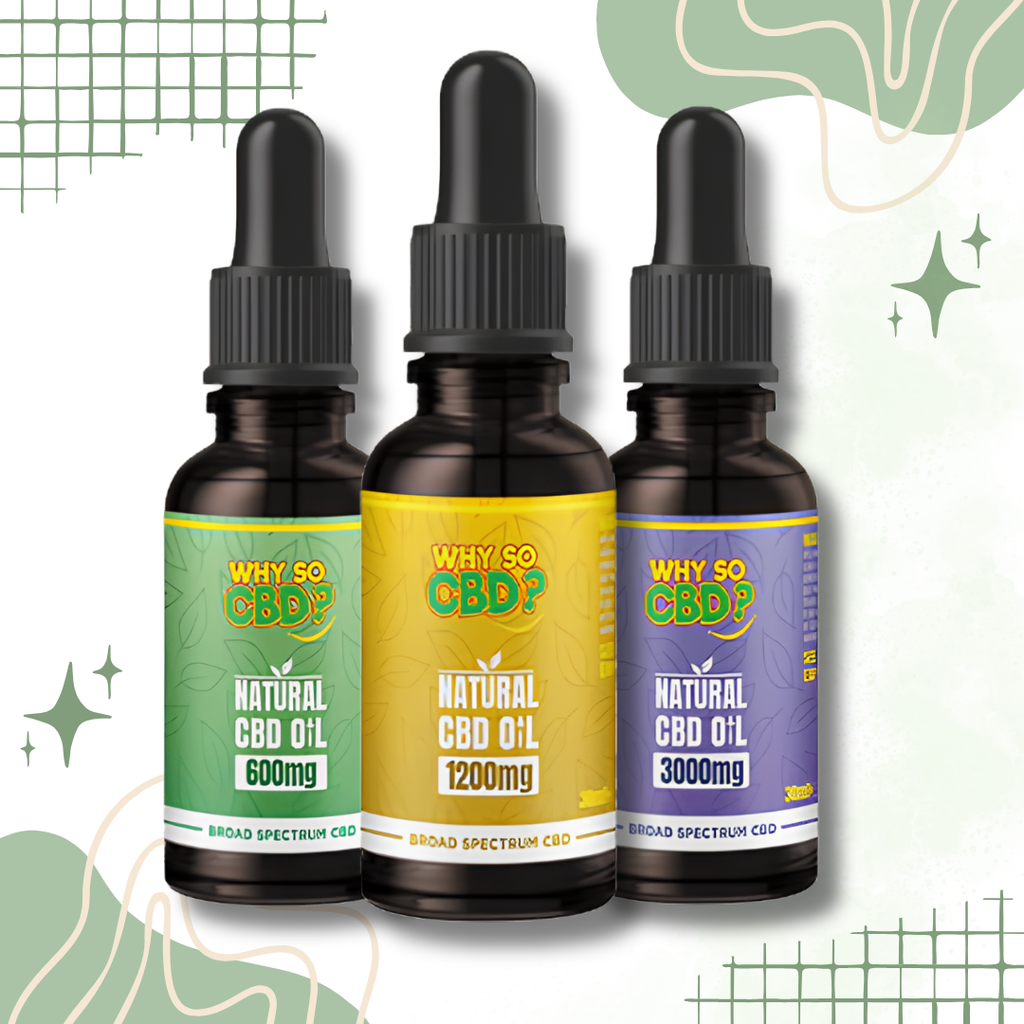 Why So CBD Oil High Strength Broad Spectrum 600mg–4800mg 30ml/50ml
